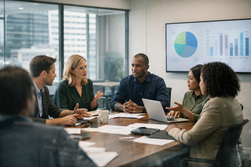 Leadership team evaluating Oscar Health profitability outlook 2026 and operating margin outlook following Oscar Health full year 2025 results within evolving ACA individual market dynamics